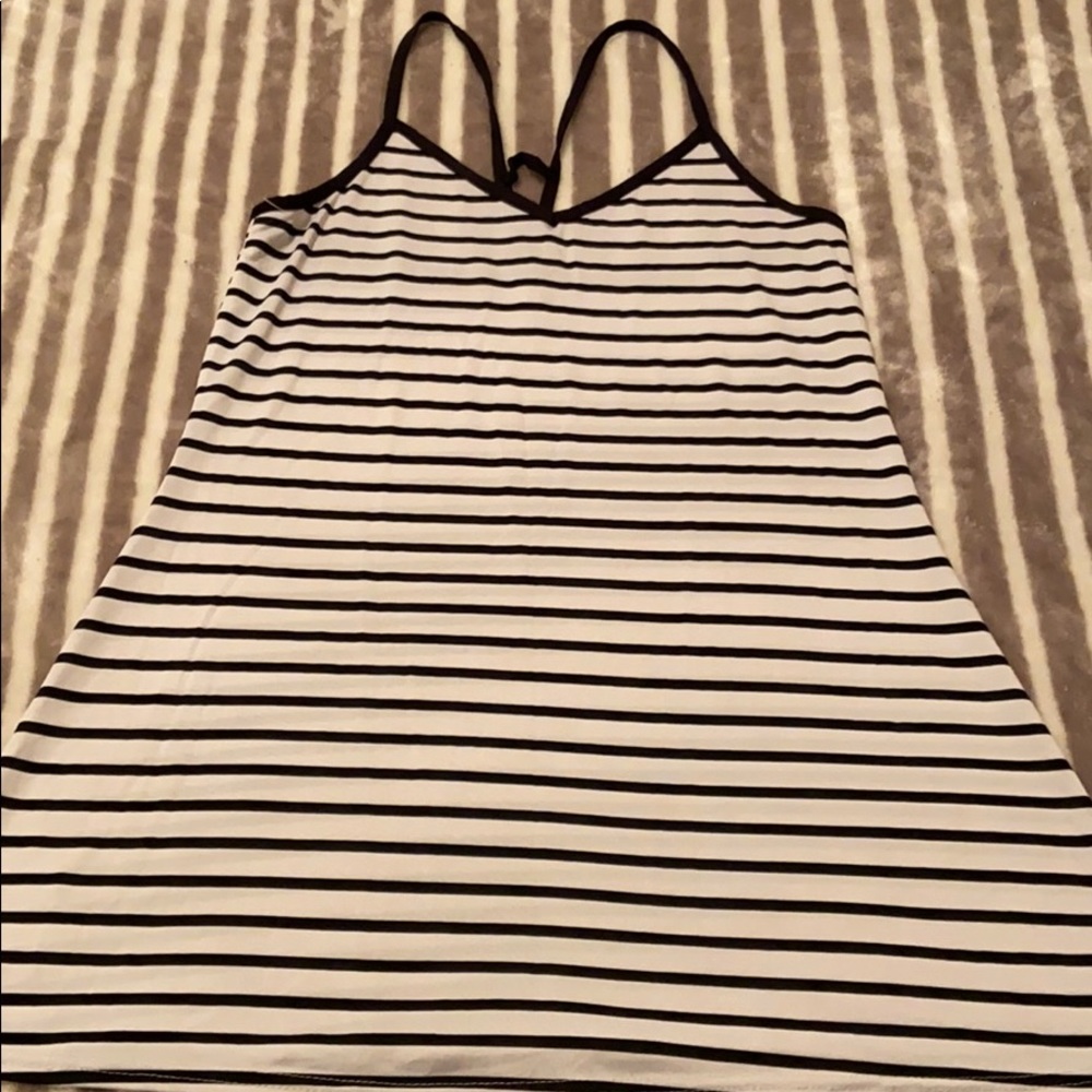 Black & white bathing suit coverup
